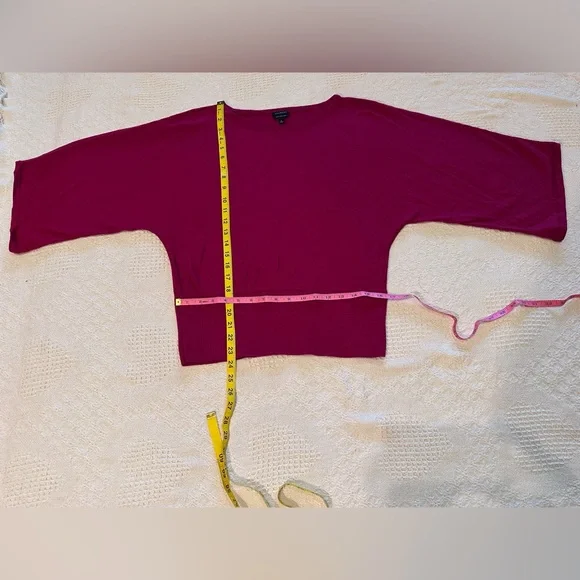 Talbots Raspberry Merino Wool Sweater - Picture 5 of 8